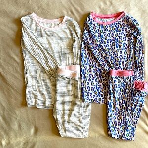 Little Sleepies 2 piece pajamas.  3T, 2 pair, Girls- Pink Cheetah & Pink Dots